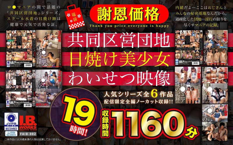 ❤【福袋】【謝恩価格】共同区営団地 日焼け少女わいせつ映像 19時間！[ミニ系]評価4.22