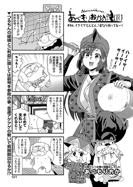 【単話】あべもりおかの…（仮） ♯84.イケイケどんどん♪金なら持ってるー！｜あべもりおか