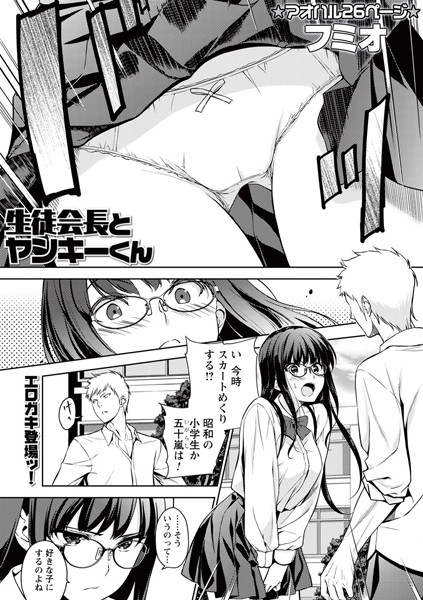 【制服】生徒会長とヤンキーくん｜フミオ