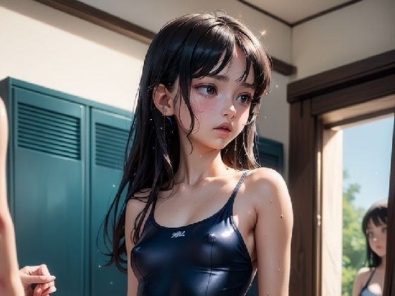【水着】スクール水着（ロッカールーム）｜