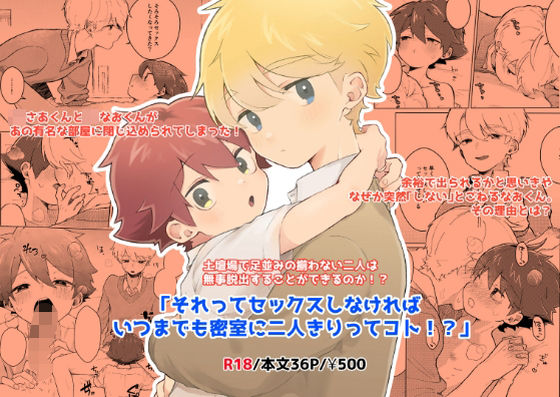 【BL（ボーイズラブ）】それってセックスしなければいつまでも密室に二人きりってコト！？｜