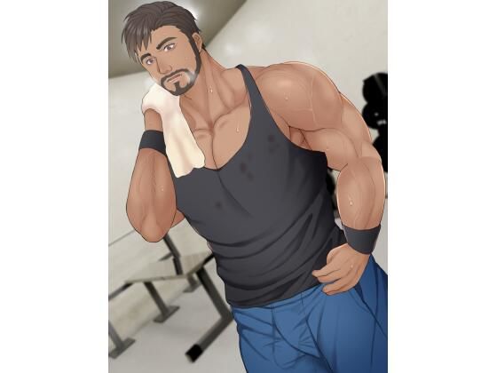 【動画・アニメーション】ジム終わりのガチムチ親父とシャワールームでSEX｜