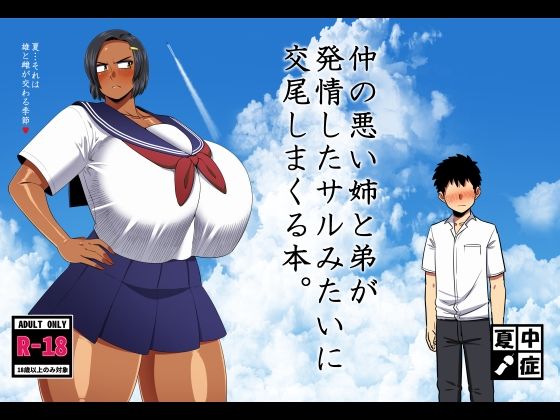 【巨乳】仲の悪い姉と弟が発情したサルみたいに交尾しまくる本。｜