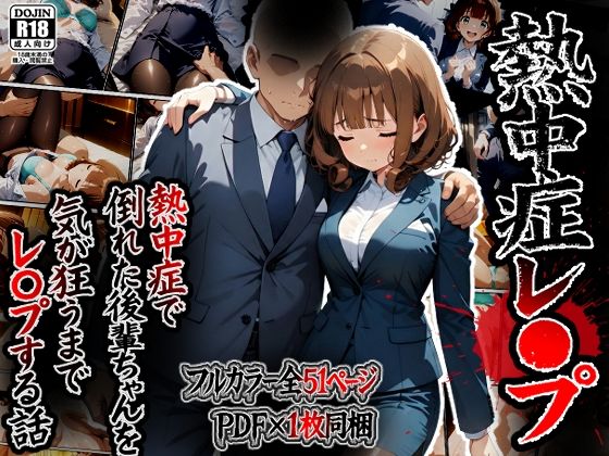 【辱め】熱中症で倒れた後輩ちゃんをレ〇プする話｜