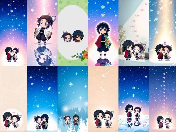 【全年齢向け】ぎゆしの冬のスマホ壁紙｜