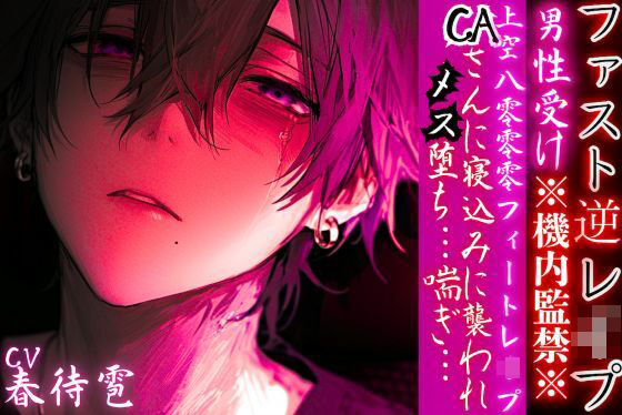 【童貞】男性受け※機内監禁※【上空8000フィートレ●プ】 CAさんに寝込みに襲われメス堕ち…喘ぎ… 【ファスト逆レ●プ】cv.春待雹｜