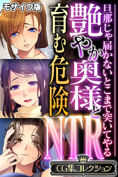 【フルカラー】艶やか奥様と育む危険NTR 〜旦那じゃ届かないとこまで突いてやる〜【CG集コレクション】 モザイク版｜大人のSEXY絵本