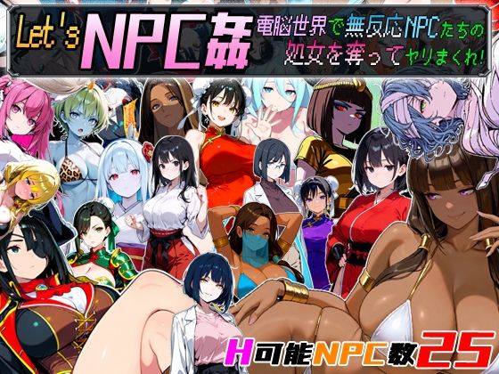 【動画・アニメーション】Let’s NPC姦 電脳世界で無反応NPCたちの処女を奪ってヤリまくれ！｜超弐次元要塞アイダホ★3.00
