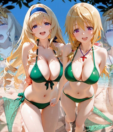 【変身ヒロイン】ビーチで出会った美女をナンパしてメス堕ちさせた話 I○｜ちこりこ★